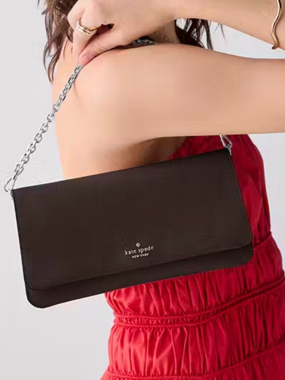 kate spade Hot Fudge / Ivy Crossbody Bag. NEW 🆕 with doble chains ⛓️